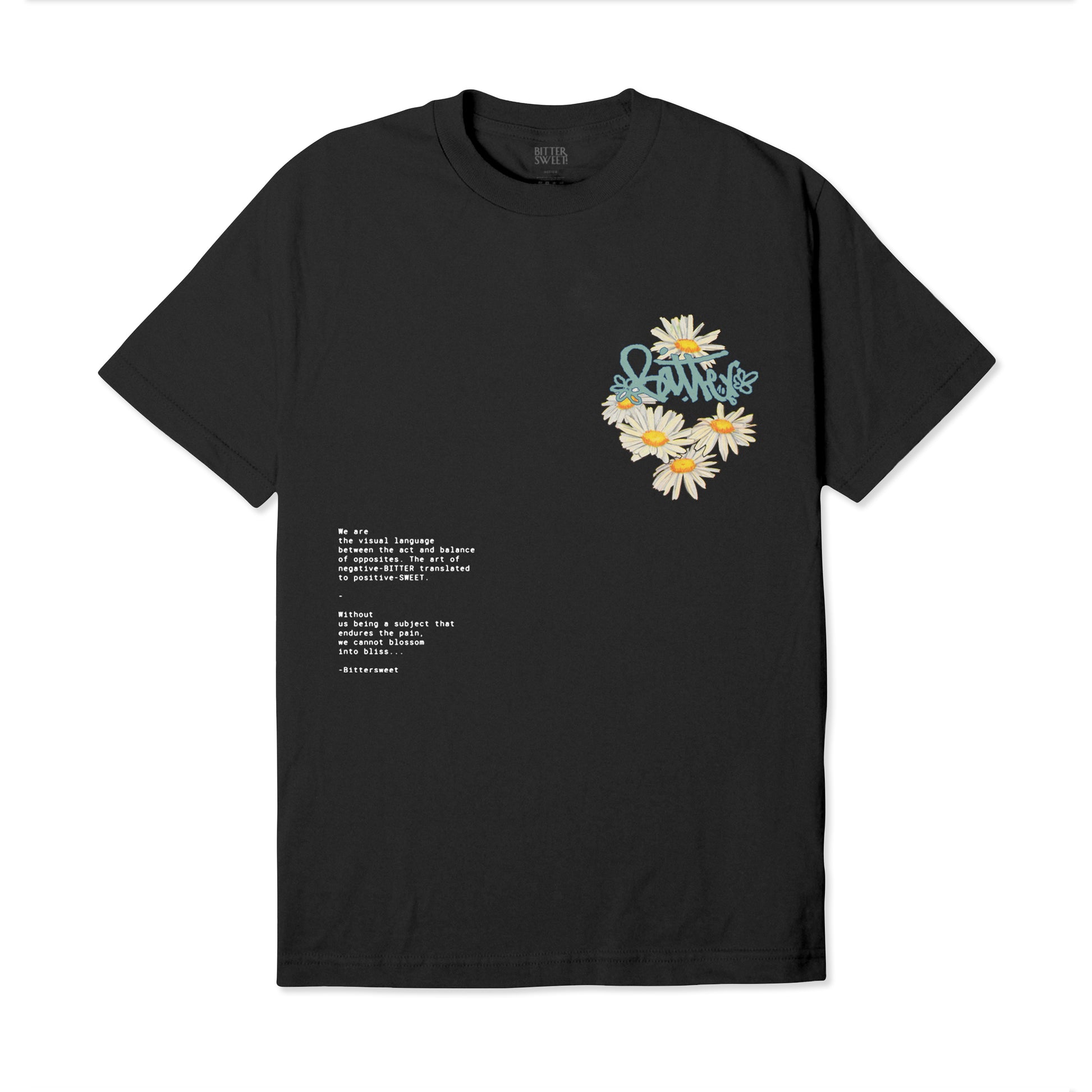 Bitter Petals Tee- Black - Bittersweet