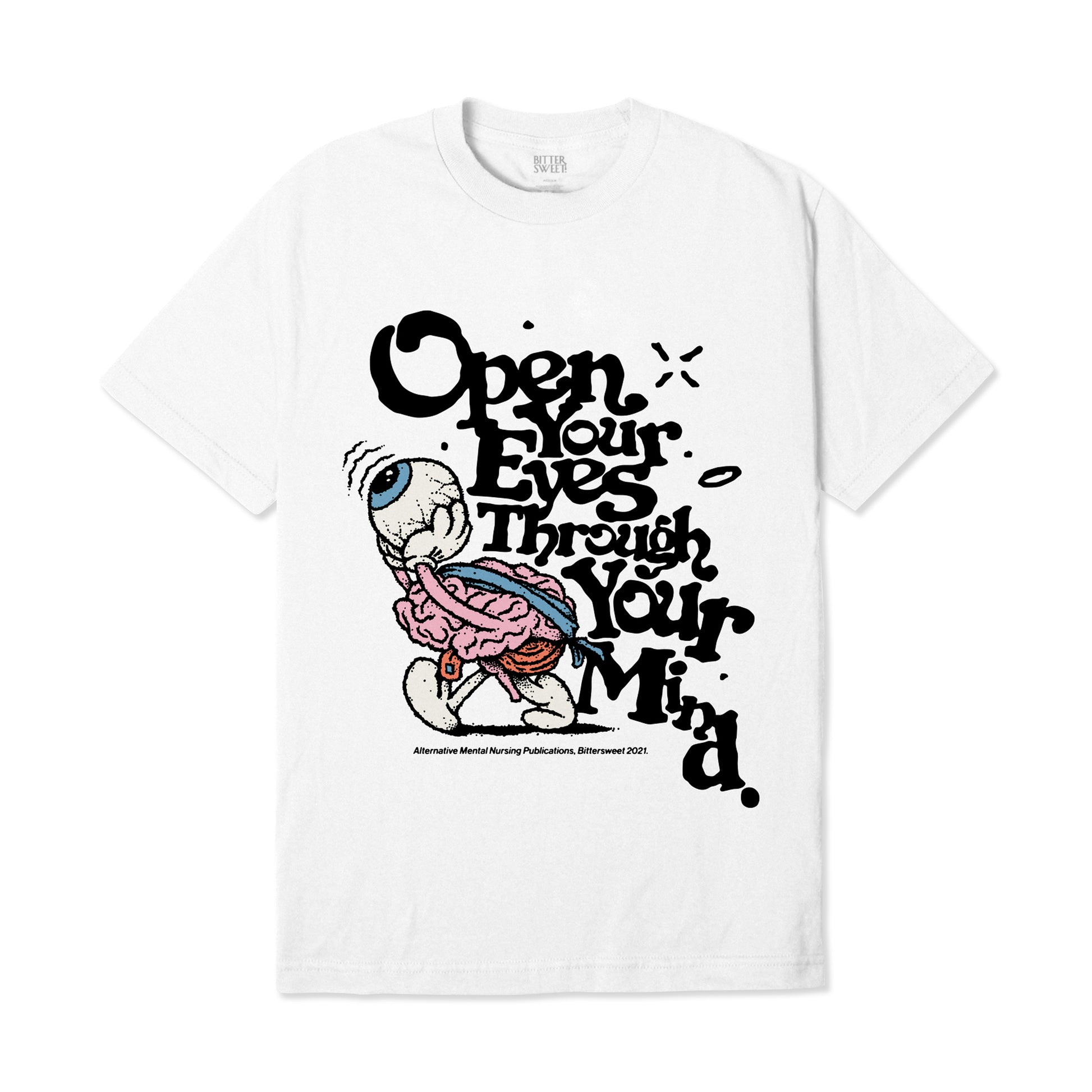 Open your Eyes Tee - White - Bittersweet