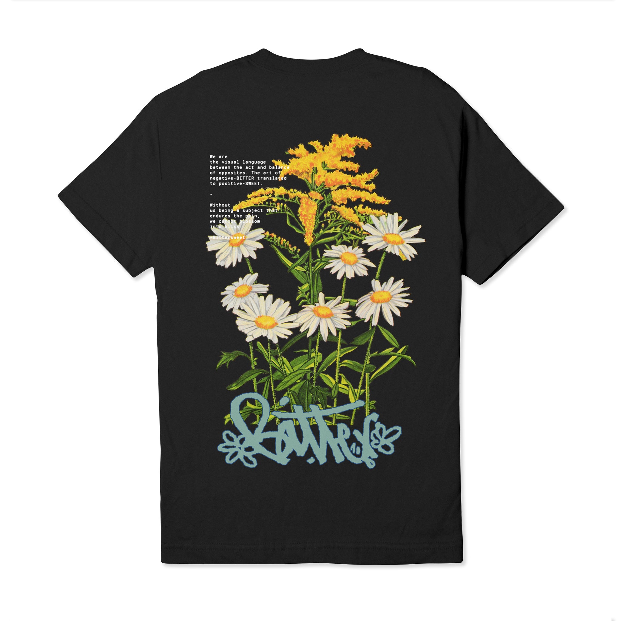 Bitter Petals Tee- Black - Bittersweet