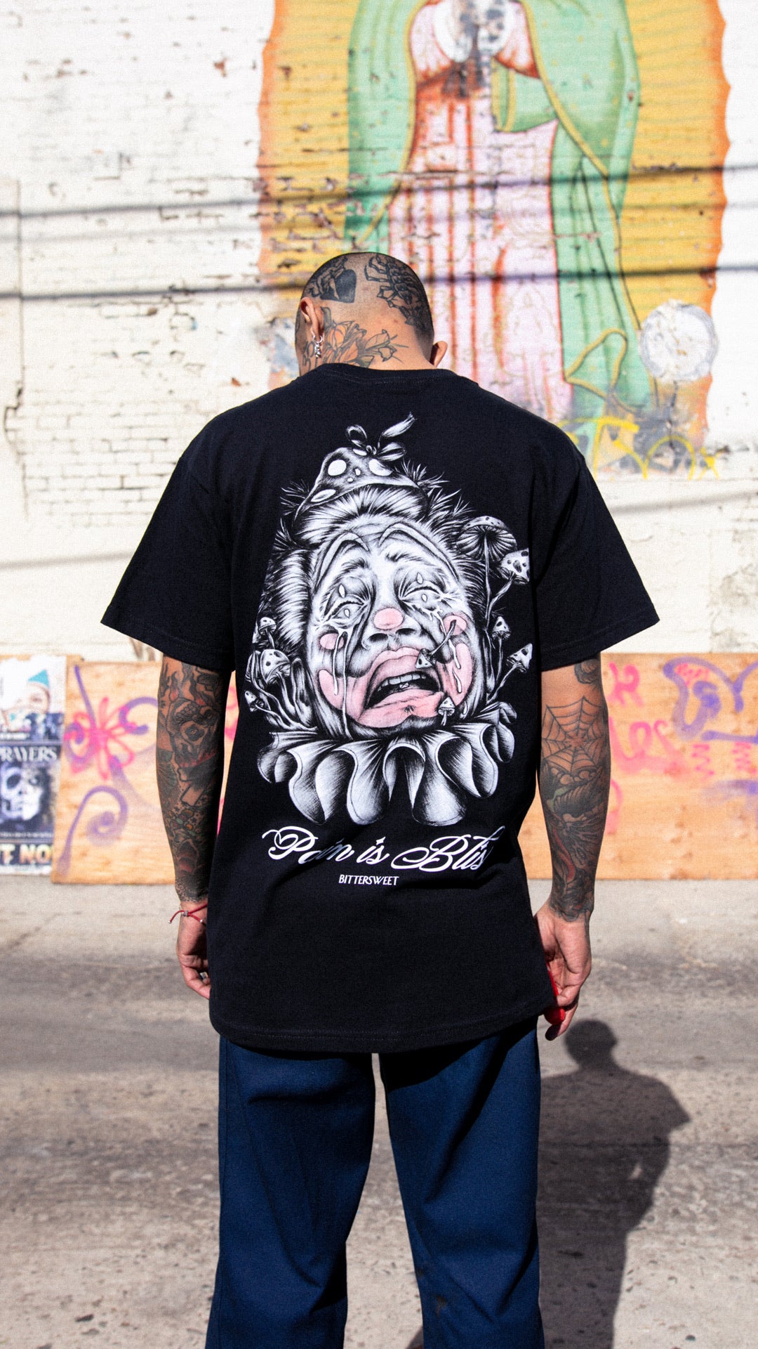 Pain Is Bliss Tee - Black - Bittersweet